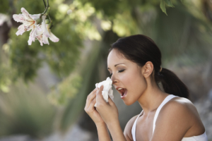 HVAC system to remove allergens