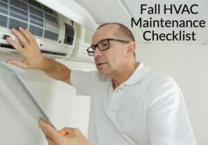 Fall HVAC maintenance checklist